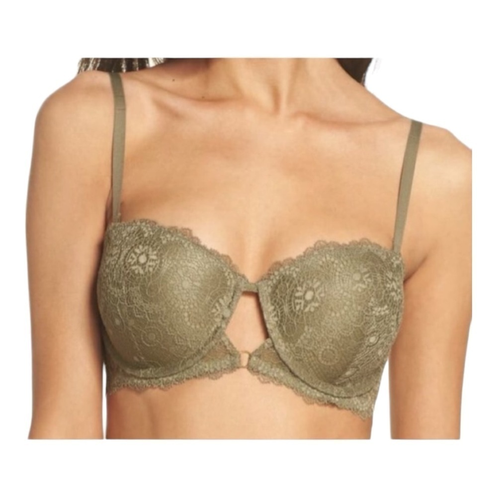 Sam Edelman Lace Convertible Bra in Mermaid Green NWT